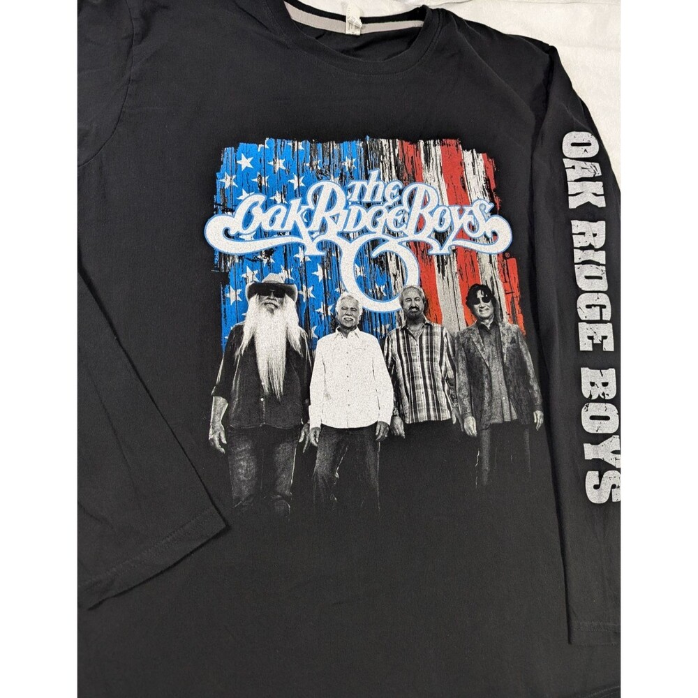 Oak Ridge Boys XL Long Sleeve Shirt Elvira Giddy Up Oom Poppa Country Black